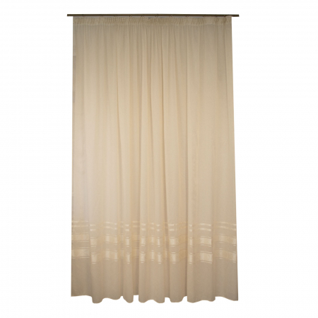 Perdele la oferta - Perdea Velaria inisor cu dungi satinate, 280x245 cm