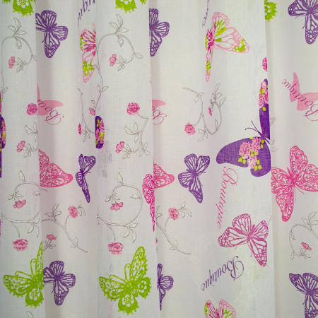 Perdea Velaria fluturi mov, 180x155 cm [1]
