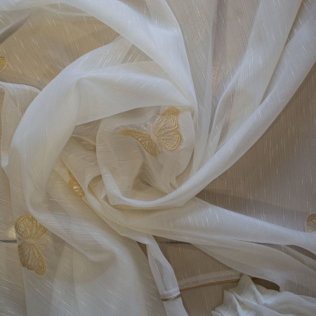 Perdea Velaria ivoire cu fluturi, 345x180 cm [1]