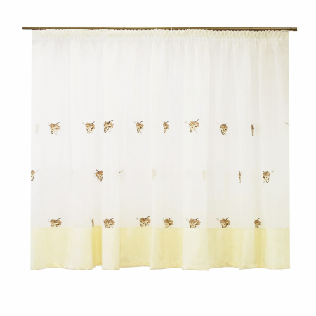 Perdele unicat - Perdea Velaria ivoire cu fructe, 300x185 cm