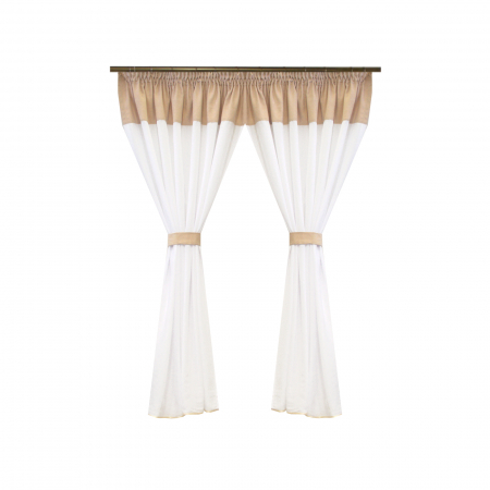 Perdele bucatarie - Perdea Velaria in alb, 280x150 cm