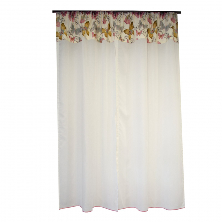 Perdea Velaria fluturi roz, 160x165 cm [1]