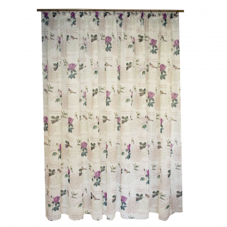 Perdea Velaria pasari si flori, 390x245 cm [0]