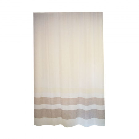 Perdele de lux - Perdea Velaria in ivory cu dungi orizontale