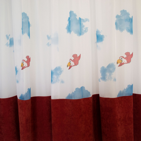 Perdea Velaria voal papagali, 380x165 cm [1]