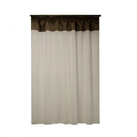 Perdea Velaria in ivoire cu tafta  wenge, 200x190 cm [1]