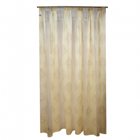 Perdele moderne - Perdea Velaria organza baroc crem, 300x245 cm