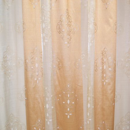 Perdea Velaria organza baroc brown, 290x255 cm [2]