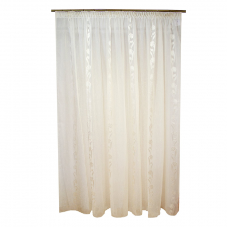 Perdele moderne - Perdea Velaria sable floricica unt, 310x255 cm