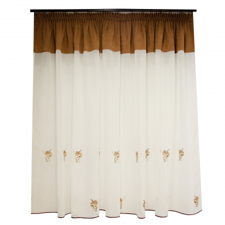 Perdea Velaria ivoire cu struguri, 300x155 cm [0]