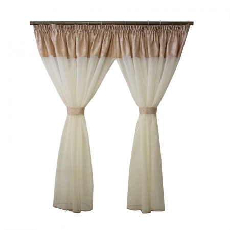 Perdele bucatarie - Perdea Velaria voal crep, 290x145 cm