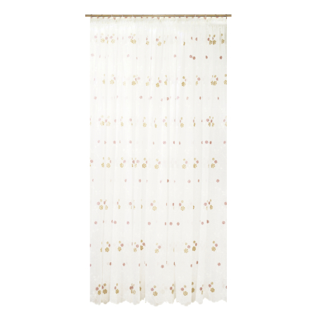Produse - Perdea Velaria flori roz, 460x247 cm