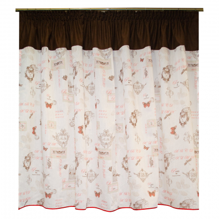 Perdele moderne - Perdea Velaria Paris rosu, 230x140 cm