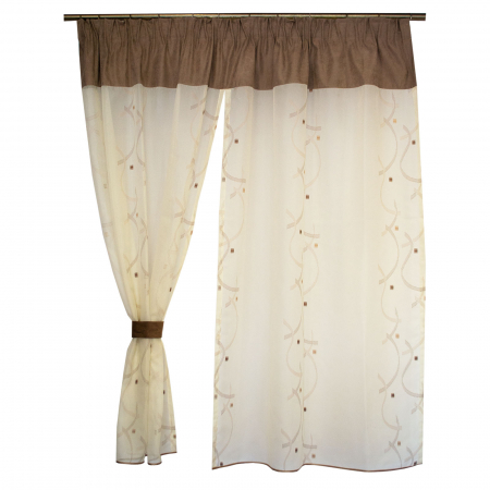 Perdea Velaria patrate maro, 180x160 cm [3]
