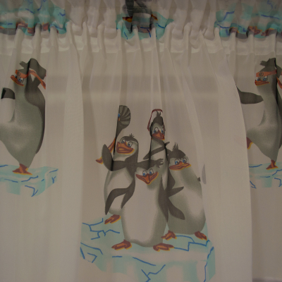 Perdea Velaria pentru copii cu pinguini [1]