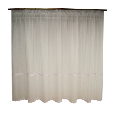 Perdea Velaria, ploita alba cu dantela [0]