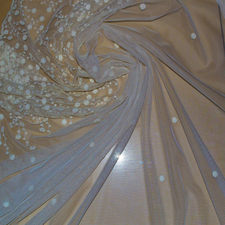 Perdea Velaria tiul floricele ivory, 290x250 cm [3]
