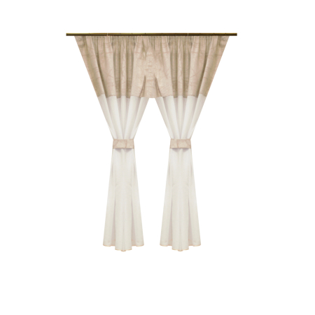 Perdele bucatarie - Perdea Velaria in ivoire, 400x160 cm