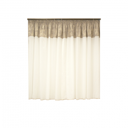 Perdea Velaria in ivoire si asos bej, 400x150 cm [2]