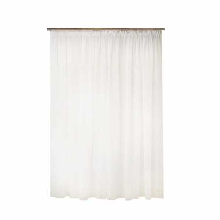 Perdele clasic - Perdea Velaria sable ivore cu patru petale, 230x250 cm