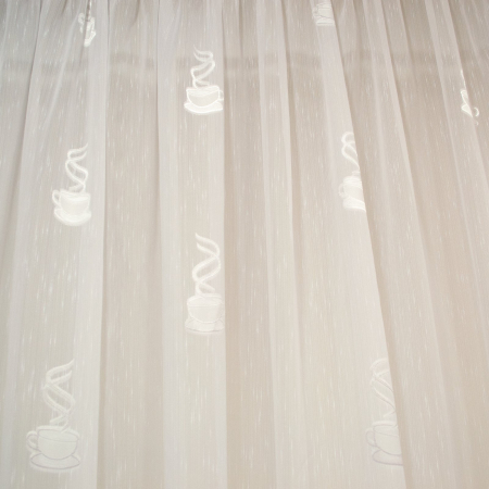 Perdea Velaria alba cu cesti, 340x245 cm [1]