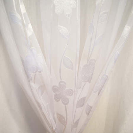 Perdea Velaria sable alb cu flori, 200x250 cm [2]