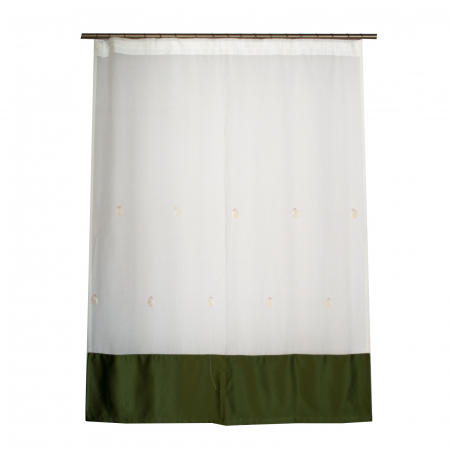 Perdele la oferta - Perdea Velaria de bucatarie, cirese crem, 155x165 cm