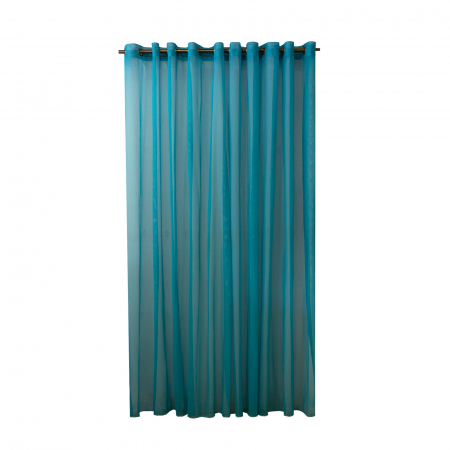 Perdele balcon - Perdea Velaria turcoaz cu capse, 290x280 cm