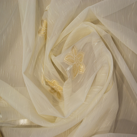 Perdea Velaria sable flori bej, 470x245 cm [1]