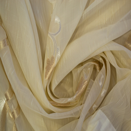 Perdea Velaria sable flori aurii, 385x100 cm [1]