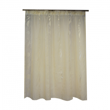 Perdea Velaria sable cercuri ivoire, 190x160 cm [0]