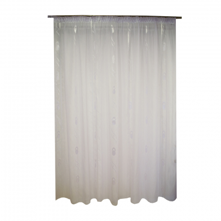 Perdea Velaria sable cu cerc alb, 300x245 cm [0]