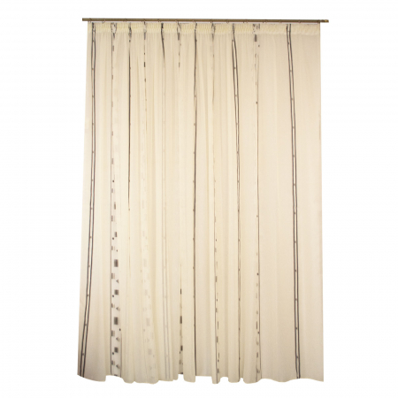Perdea Velaria sable patrate negre, 420x245 cm [0]