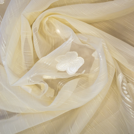 Perdea Velaria sable flori unt, 190x165 cm [1]