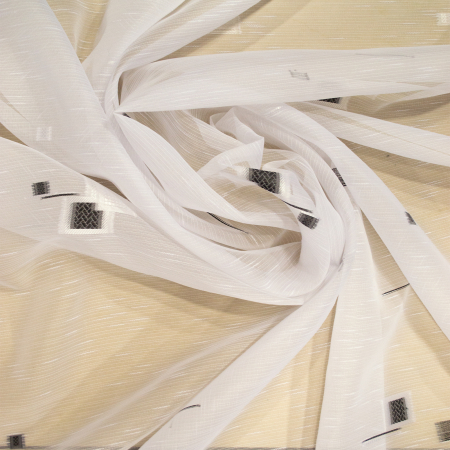 Perdea Velaria sable patrate negre 170x245 cm [1]