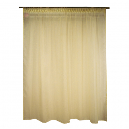 Perdele bucatarie - Perdea Velaria sable simplu crem, 95x180 cm