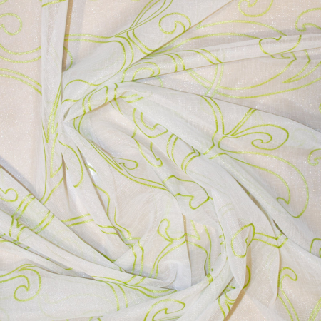 Perdea Velaria in geometric verde, 300x245 cm [1]
