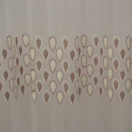Perdea Velaria tiul alb cu lacrima roz, 155x252 cm [1]