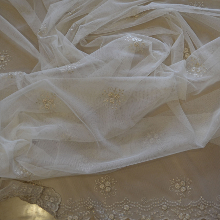 Perdea Velaria tiul brodat ivory, 140x245 cm [2]