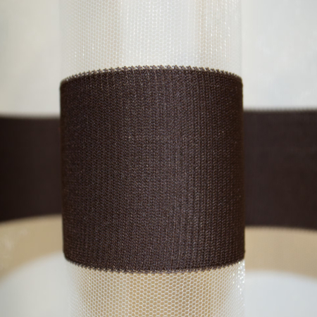 Perdea Velaria tiul cu dungi verde inchis, 195x250 cm [1]