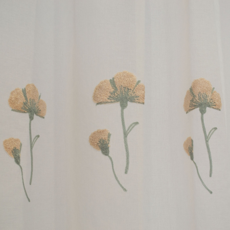Perdea Velaria in cu flori brodate, 200x155 cm [1]