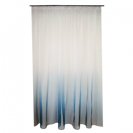 Perdele moderne - Perdea Velaria tiul degrade turcoaz, 200x250 cm