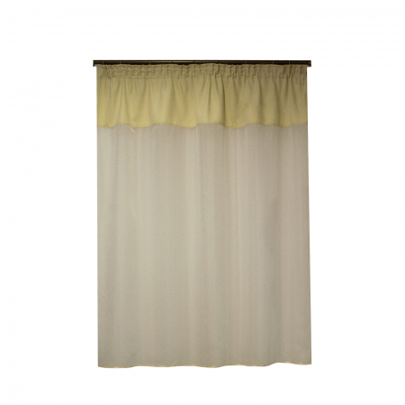Perdele bucatarie - Perdea Velaria in cristal ivoire, 150x160 cm