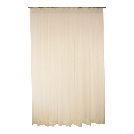 Perdele - Perdea Velaria tiul ivoire cu bordura, 260x245 cm