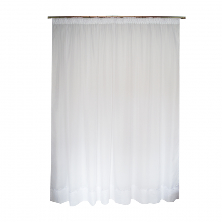Perdele la oferta - Perdea Velaria voal alb cu bordura, 290x245 cm