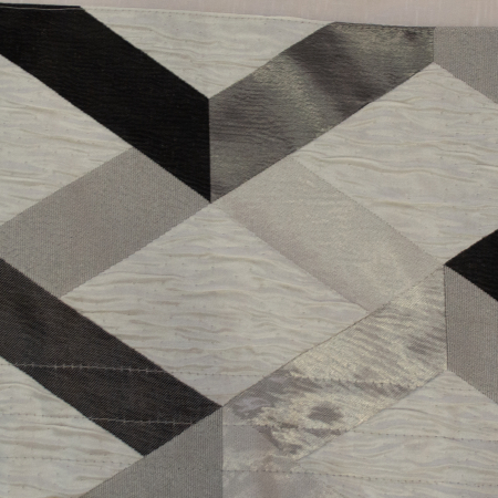 Perdea Velaria alba si tafta gri, 150x175 cm [2]