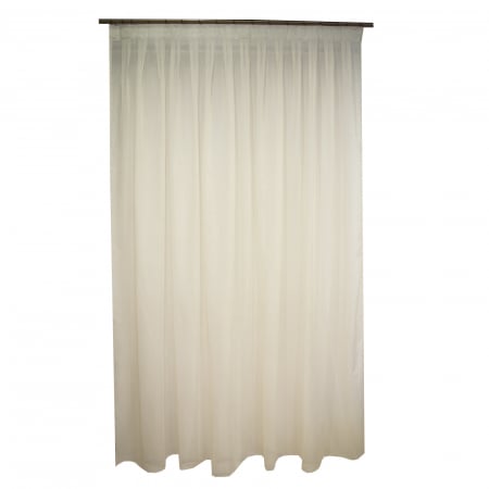 Perdele moderne - Perdea Velaria voal ivoire cu plii, 850/380x250 cm