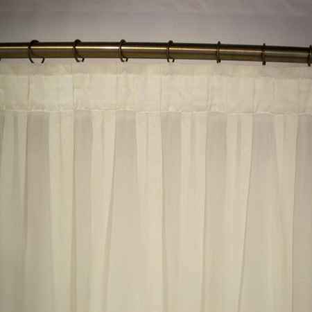 Perdea Velaria batist ivoire cu plii, 295/145x245 cm [1]