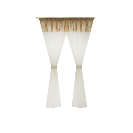Perdele bucatarie - Perdea Velaria in alb, 210x175 cm
