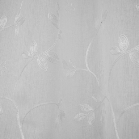 Perdea Velaria inisor cu flori brodate, 220x145 cm [1]